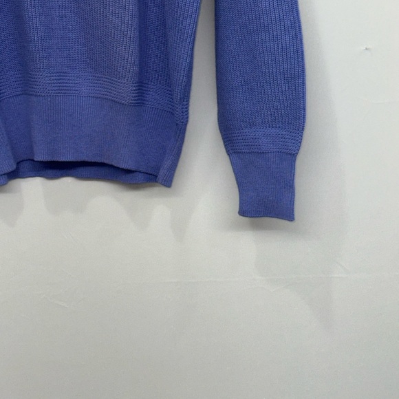 vintage L.L.Bean blue knit long-sleeve Henley sweater NWT And Receipt 1988 - Picture 5 of 12